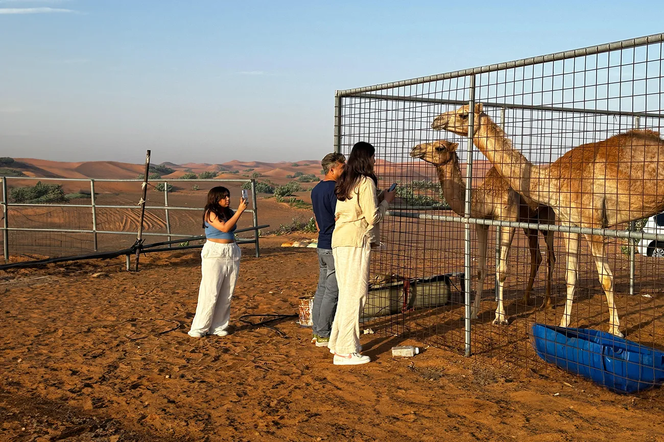 Private desert safari setup